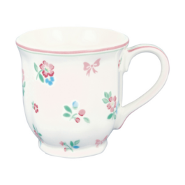 Porcelanowy kubek do herbaty Athea White Green Gate