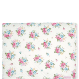 Bawełniana narzuta na łóżko Josefina White Green Gate 250x260 cm