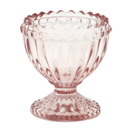 Szklany kieliszek na jajko Alice Pale Pink Green Gate