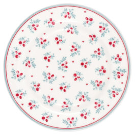 Porcelanowy talerzyk deserowy Belia White Green Gate