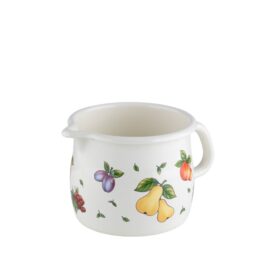 Emaliowany kubek z dzióbkiem 0,75l Fruit Garden Riess