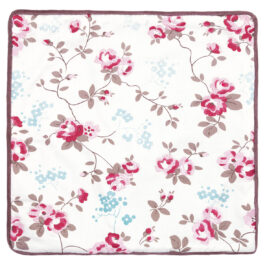 Bawełniana poszewka z haftem Elsy White Green Gate