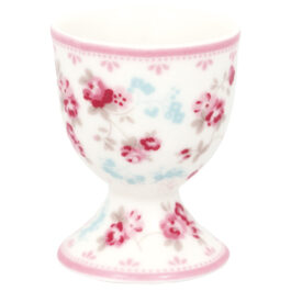 Porcelanowy kieliszek na jajko Elsy White Green Gate