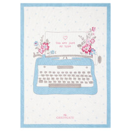 Bawełniana ściereczka z nadrukiem Elba White Green Gate