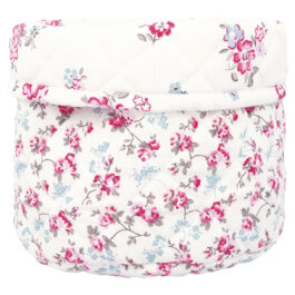 Bawełniany koszyczek Elsy White Green Gate