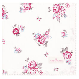 Bawełniana serwetka z koronką Elba White Green Gate