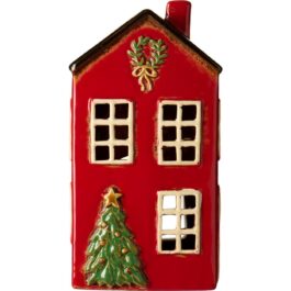 Ceramiczny domek Stillenat z choinką IB Laursen