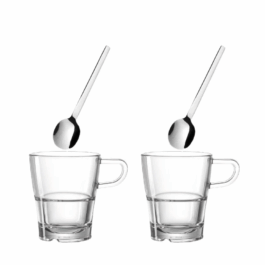 Zestaw szklanek z łyżeczkami Leonardo Senso