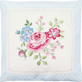 Bawełniana poszewka Nikolina Pale Blue Green Gate