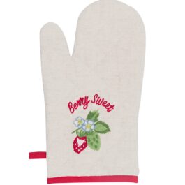 Rękawica kuchenna Berry Sand z haftem Green Gate