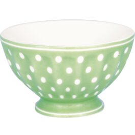 Porcelanowa francuska miska Dotty Pale Green medium Green Gate