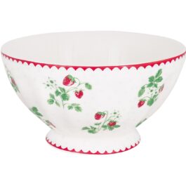 Porcelanowa francuska miska Berry White XL Green Gate