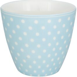 Porcelanowy kubek latte Dotty Pale Blue Green Gate