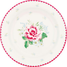 Porcelanowy talerzyk deserowy Alivia White Green Gate 