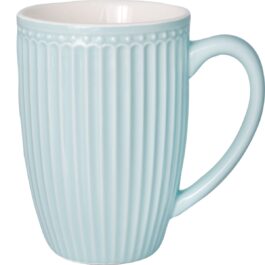 Porcelanowy Wysoki kubek Alice Pale Blue Green Gate