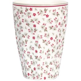 Porcelanowy kubek French latte Gale White Green Gate