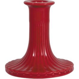 Porcelanowy świecznik Alice Red Small Green Gate