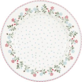 Porcelanowy talerzyk deserowy Celia White Green Gate
