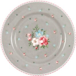 Porcelanowy talerzyk deserowy Clara Grey Green Gate