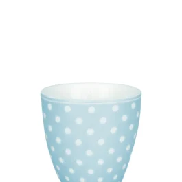 Porcelanowy kubek mini latte Dotty Pale Blue Green Gate