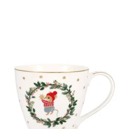 Porcelanowy kubek Joanni White Green Gate
