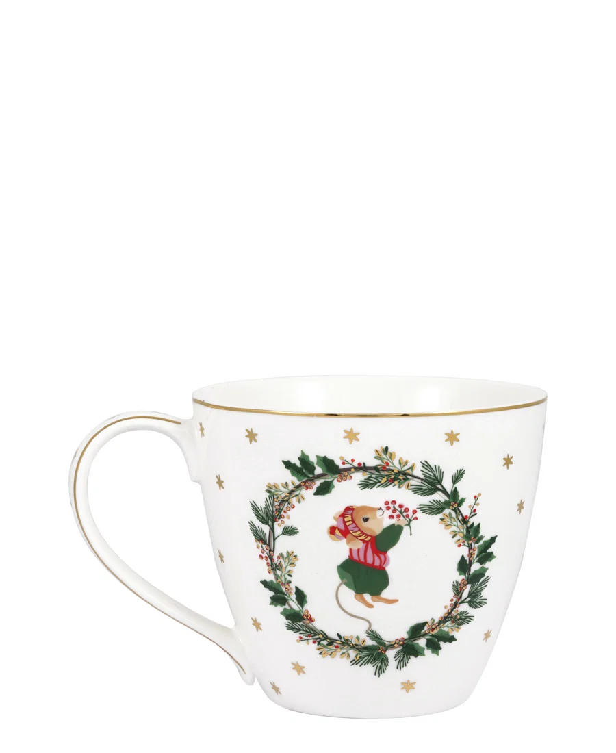 Porcelanowy kubek Joanni White Green Gate - obrazek 2